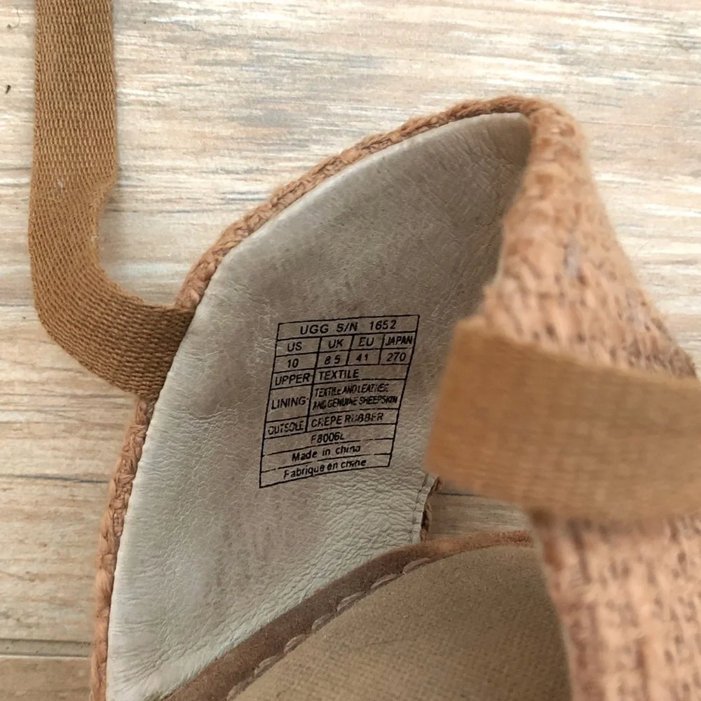 UGG Delmar Espadrille Size 10